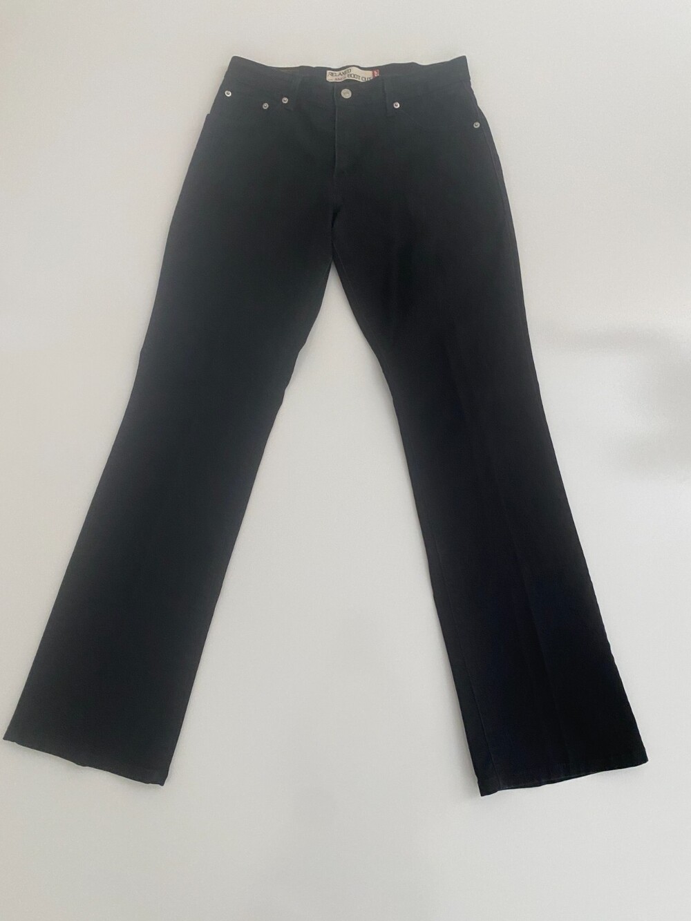 Levi's 550 Women's Relaxed Bootcyt Jeans Size 10 Long/Tall Black Soft Stretch